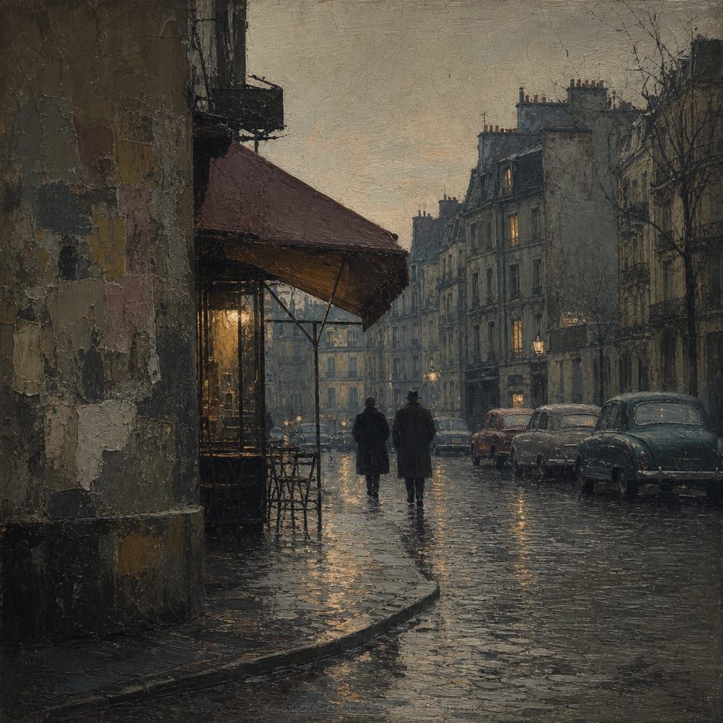 Un faubourg, un café